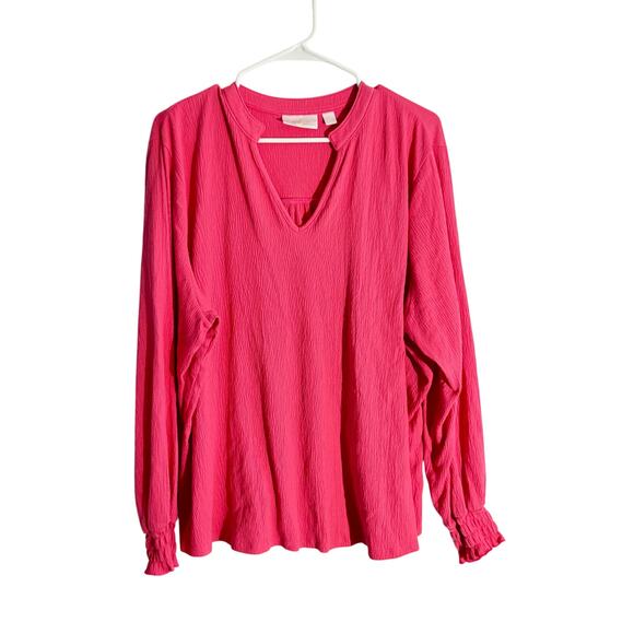 Belle by Kim Gravel Pink Long Sleeve  – Size XL - Picture 1 of 7
